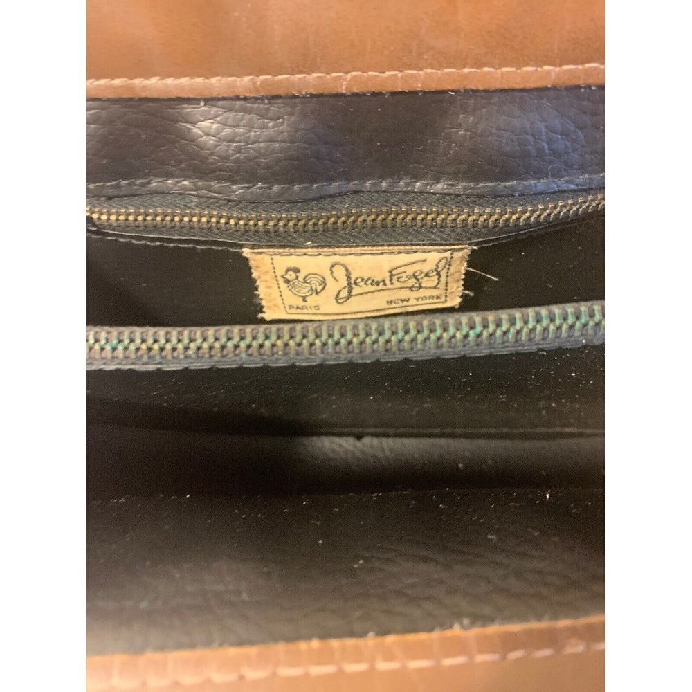VINTAGE Jean Fogel Leather Purse - Picture 11 of 12